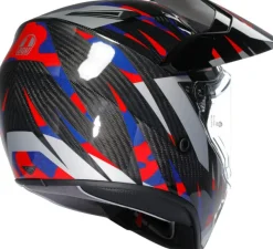 AGV AX9 Steppa Carbon/Red/Blue> Adventure Helmen|Integraalhelmen