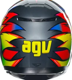 AGV K3 2023 Birdy 2.0 Grey/Yellow/Red> Integraalhelmen|Helmen Met Zonnevizier