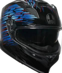 AGV K7 Genisys Matt Black/Blue/Grey> Integraalhelmen|Helmen Met Zonnevizier