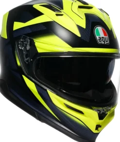 AGV K7 Glimpse Matt Black/Yellow Fluo> Integraalhelmen|Helmen Met Zonnevizier