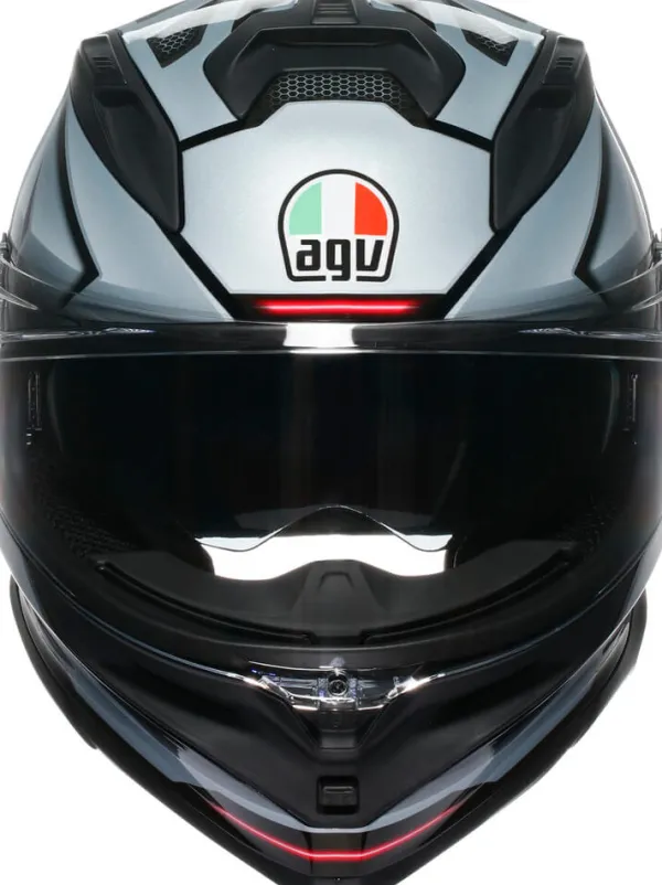 AGV K7 Jaeger Black/Silver> Integraalhelmen|Helmen Met Zonnevizier