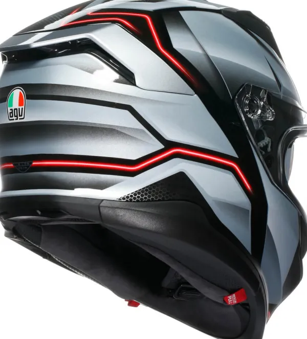 AGV K7 Jaeger Black/Silver> Integraalhelmen|Helmen Met Zonnevizier