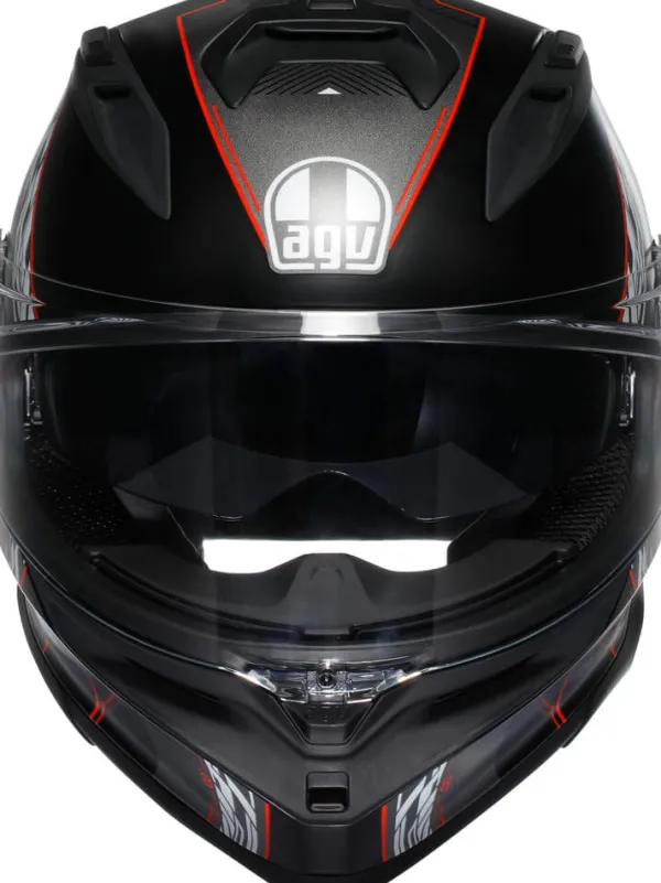 AGV K7 Kyber Matt Black/Red> Integraalhelmen|Helmen Met Zonnevizier