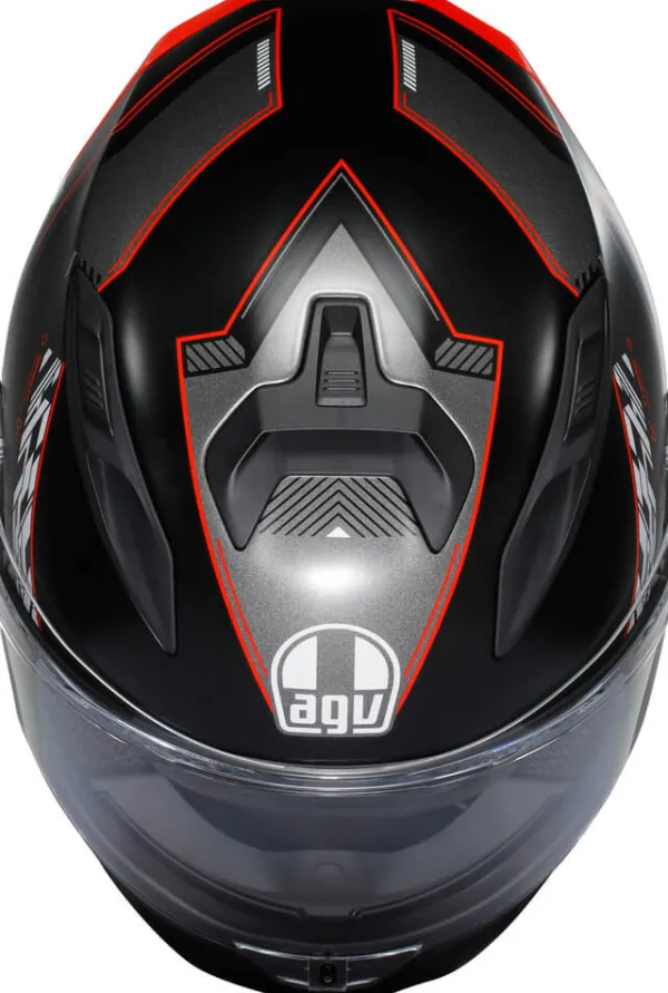 AGV K7 Kyber Matt Black/Red> Integraalhelmen|Helmen Met Zonnevizier