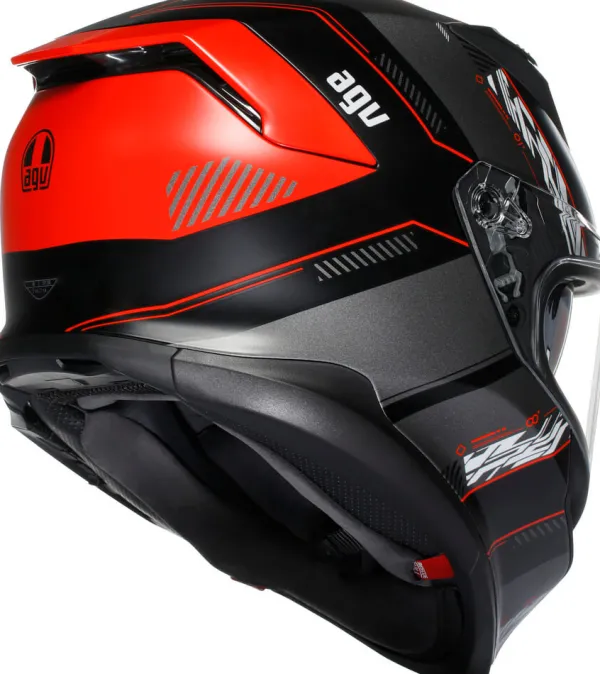 AGV K7 Kyber Matt Black/Red> Integraalhelmen|Helmen Met Zonnevizier