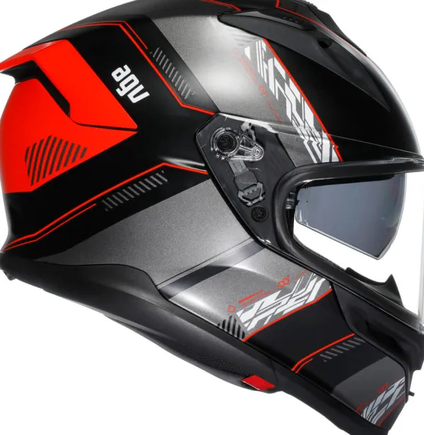 AGV K7 Kyber Matt Black/Red> Integraalhelmen|Helmen Met Zonnevizier