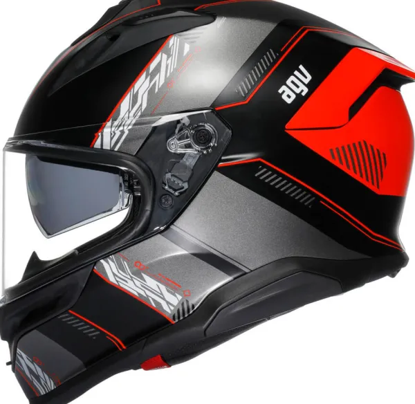 AGV K7 Kyber Matt Black/Red> Integraalhelmen|Helmen Met Zonnevizier