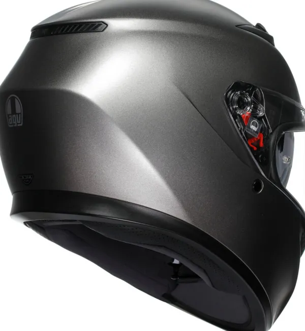 AGV K3 2023 Mono Matt Luna Grey> Integraalhelmen|Helmen Met Zonnevizier