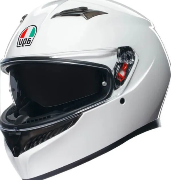 AGV K3 2023 Mono Seta White> Integraalhelmen|Helmen Met Zonnevizier