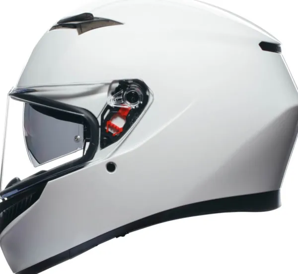 AGV K3 2023 Mono Seta White> Integraalhelmen|Helmen Met Zonnevizier