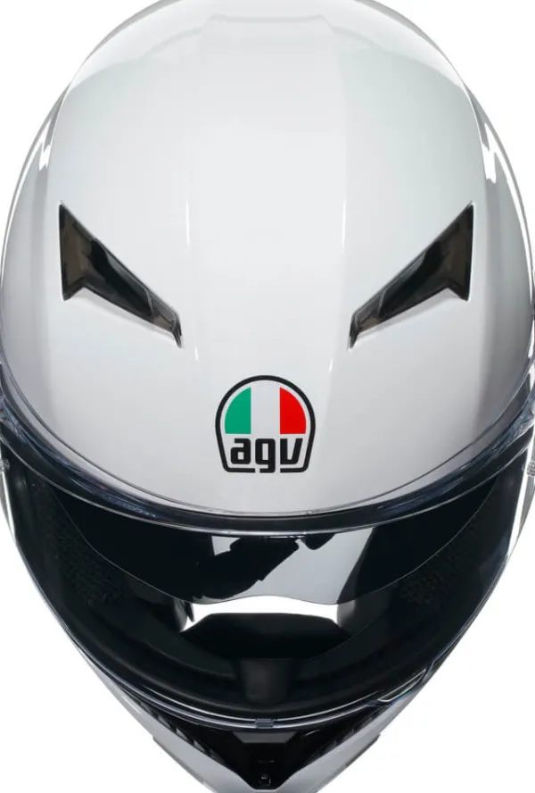 AGV K3 2023 Mono Seta White> Integraalhelmen|Helmen Met Zonnevizier