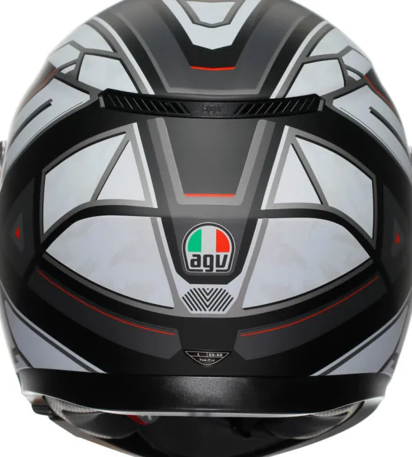 AGV K3 2023 Rivia Matt Black/White> Integraalhelmen|Helmen Met Zonnevizier
