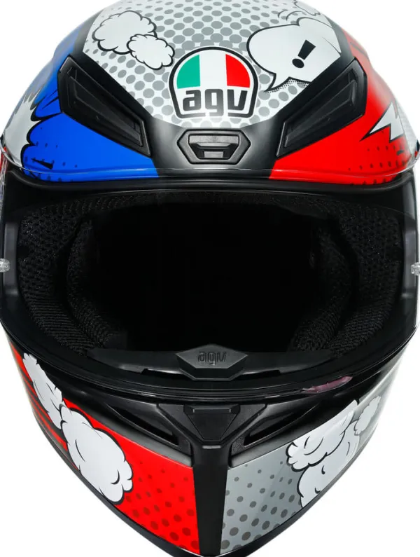 AGV K1 S Bang Matt Italy/Blue> Integraalhelmen|Race Helmen