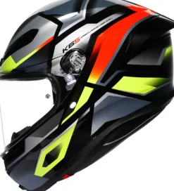 AGV K6 S Erazer Black/Red/Yellow Fluo> Integraalhelmen|Race Helmen