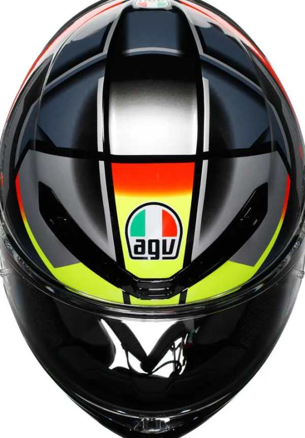 AGV K6 S Erazer Black/Red/Yellow Fluo> Integraalhelmen|Race Helmen