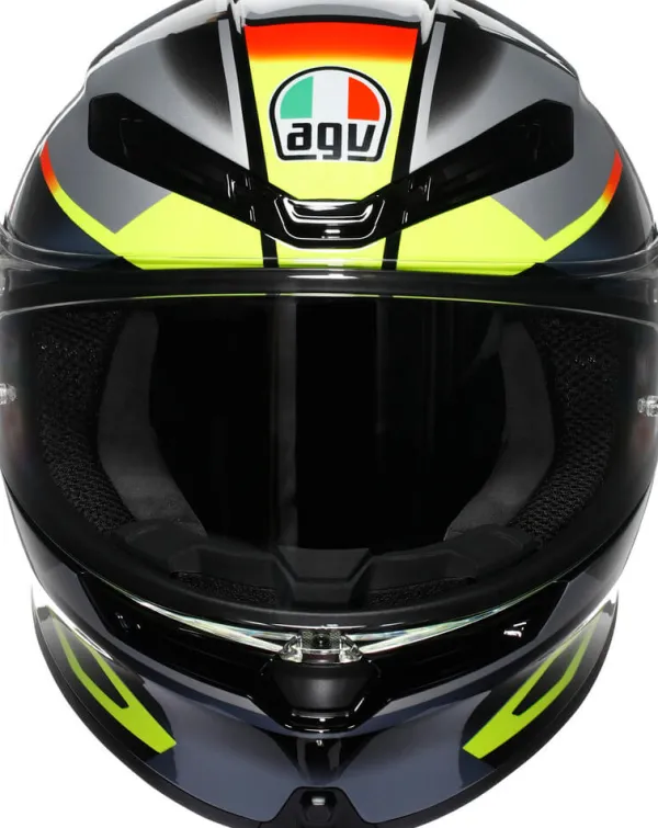AGV K6 S Erazer Black/Red/Yellow Fluo> Integraalhelmen|Race Helmen
