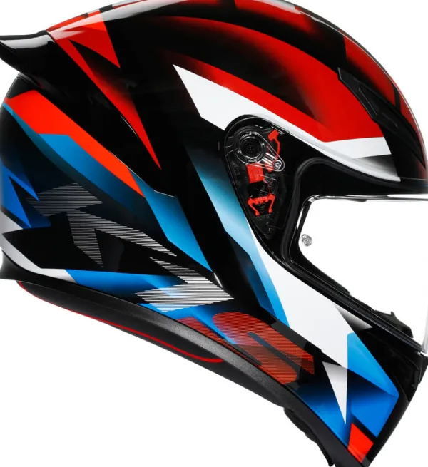 AGV K1 S Fastlap Black/Red/Blue> Integraalhelmen|Race Helmen
