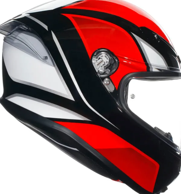AGV K6 S Hyphen Black/Red/White> Integraalhelmen