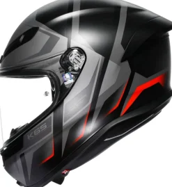 AGV K6 S Karve Matt Black/Grey/Red> Integraalhelmen|Race Helmen