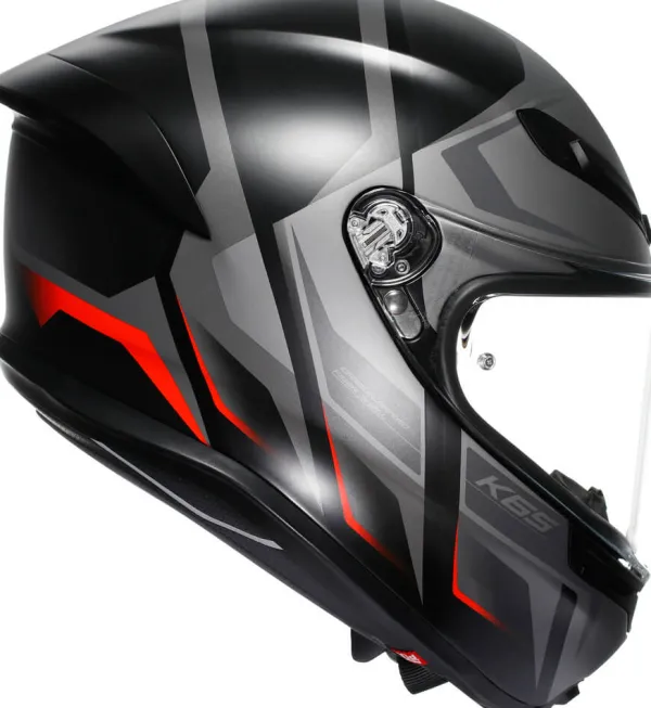 AGV K6 S Karve Matt Black/Grey/Red> Integraalhelmen|Race Helmen