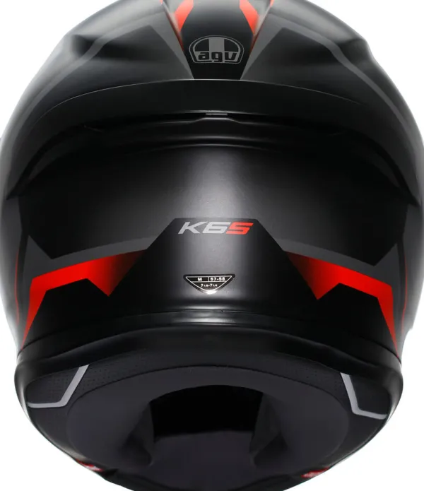 AGV K6 S Karve Matt Black/Grey/Red> Integraalhelmen|Race Helmen