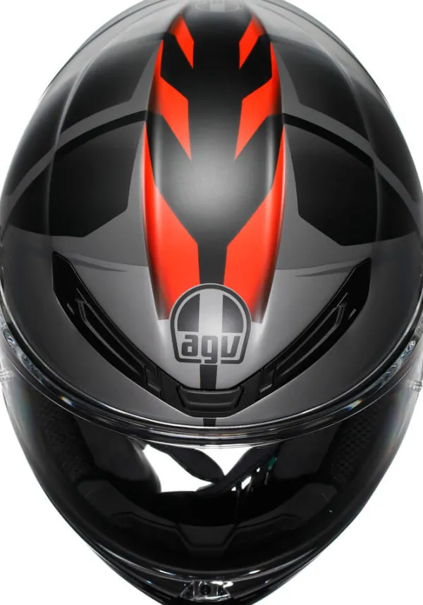 AGV K6 S Karve Matt Black/Grey/Red> Integraalhelmen|Race Helmen