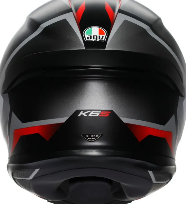 AGV K6 S Karve Matt Black/White/Red> Integraalhelmen|Race Helmen