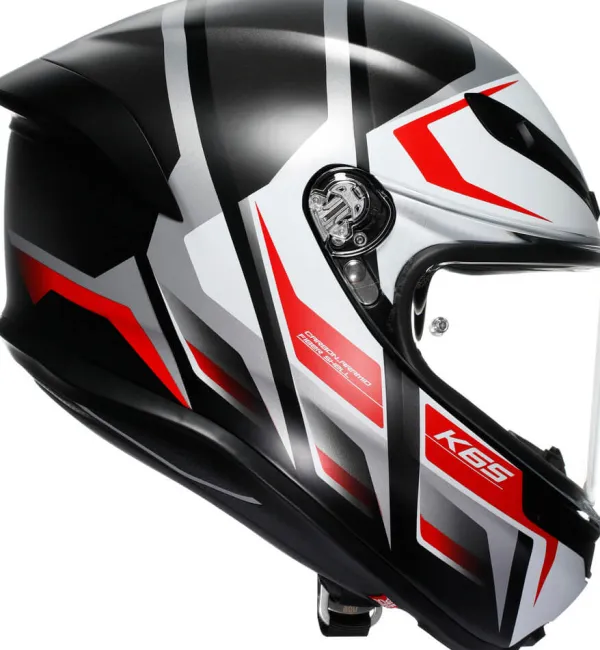 AGV K6 S Karve Matt Black/White/Red> Integraalhelmen|Race Helmen