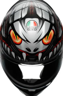 AGV K1 S Lyzard Matt Black/Grey/Red> Integraalhelmen|Race Helmen