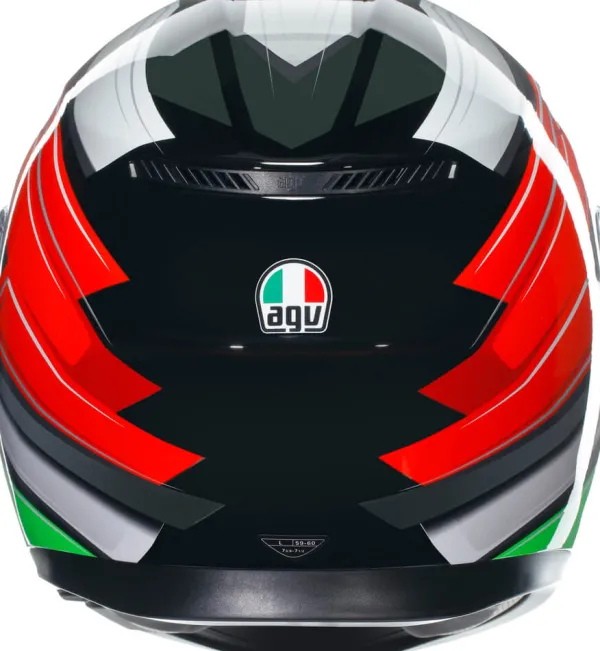AGV K3 2023 Wing Black/Italy> Integraalhelmen|Helmen Met Zonnevizier