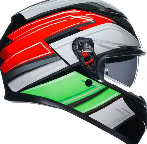 AGV K3 2023 Wing Black/Italy> Integraalhelmen|Helmen Met Zonnevizier