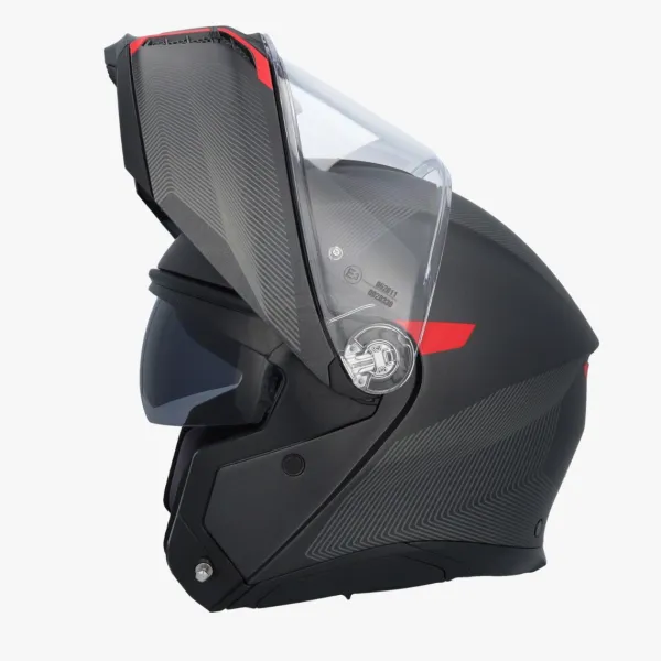 AGV Tourmodular Frequency Matt Gunmetal/Red 005> Systeemhelmen
