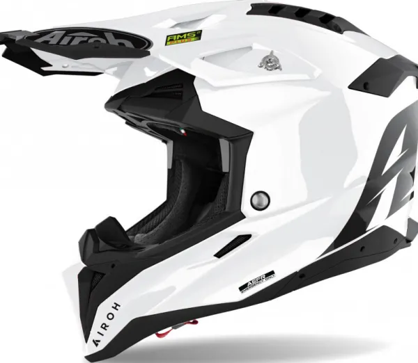 Airoh Aviator 3 White> Adventure Helmen|Crosshelmen