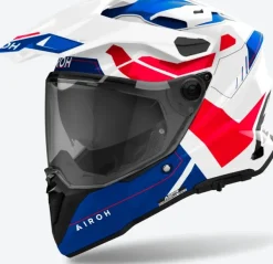 Airoh Commander 2 Reveal White/Red> Adventure Helmen|Integraalhelmen