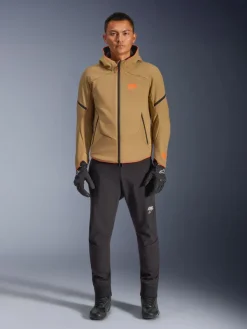 Alpinestars Aeroshell Wp Motorjas Dark Khaki Black Orange Fluo 8038> Motorjassen