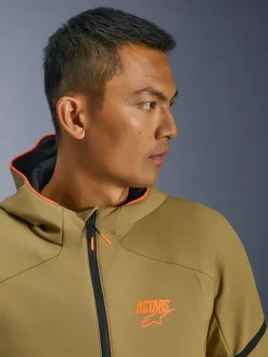 Alpinestars Aeroshell Wp Motorjas Dark Khaki Black Orange Fluo 8038><noscript><img width=