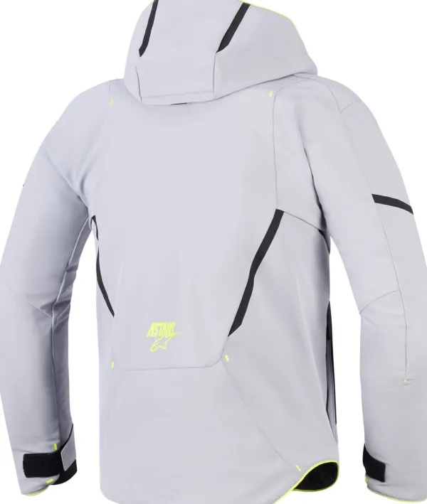 Alpinestars Aeroshell Wp Motorjas Mid Gray Yellow Fluo 9116> Motorjassen