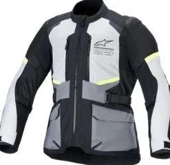 Alpinestars Andes Air Drystar Motorjas Ice Gray Dark Gray Black 9191> Motorjassen