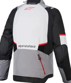 Alpinestars Andes V4 Drystar Motorjas Dk Gray Ice Gray Bk Bright Red 9141> Motorjassen