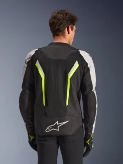 Alpinestars Ast V3 Air Motorjas Black/Silver/Yellow Fluo><noscript><img width=