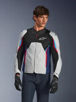 Alpinestars Ast V3 Air Motorjas Silver/Deep Blue/Bright Red><noscript><img width=