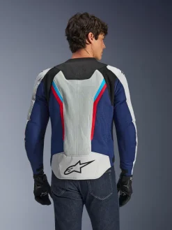 Alpinestars Ast V3 Air Motorjas Silver/Deep Blue/Bright Red><noscript><img width=