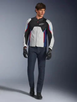 Alpinestars Ast V3 Air Motorjas Silver/Deep Blue/Bright Red><noscript><img width=