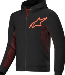 Alpinestars Chrome Air Sport Motorhoodie Black Red Fluo 1030><noscript><img width=