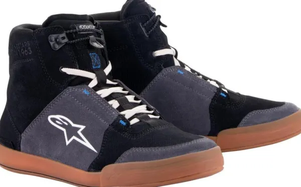Alpinestars Chrome Motorhoodie Black Asphalt Gum Blue 1172>Heren Heren Motorschoenen