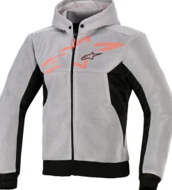 Alpinestars Chrome Superairflow Motorhoodie Black/Mid Gray/Red Fluo><noscript><img width=