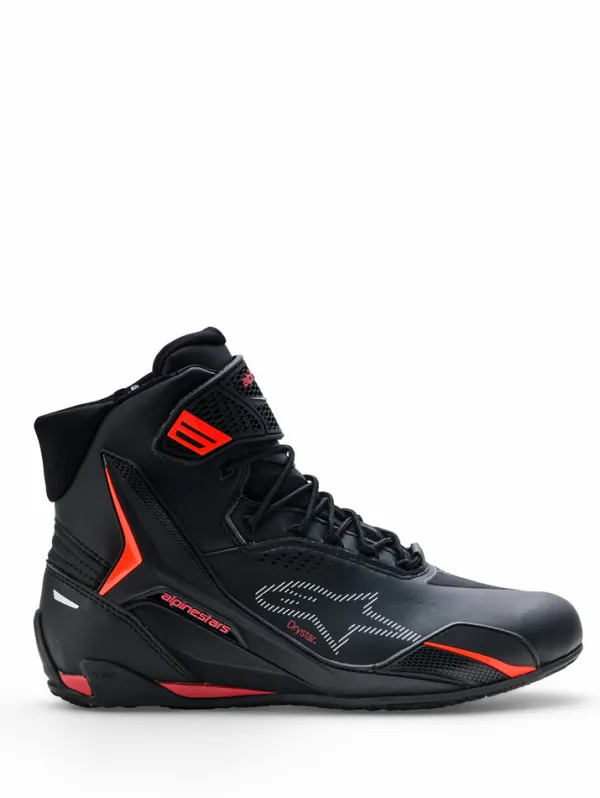 Alpinestars Faster-4 Drystar Shoes Black Rio Red Red Fluo 1557>Heren Heren Motorschoenen