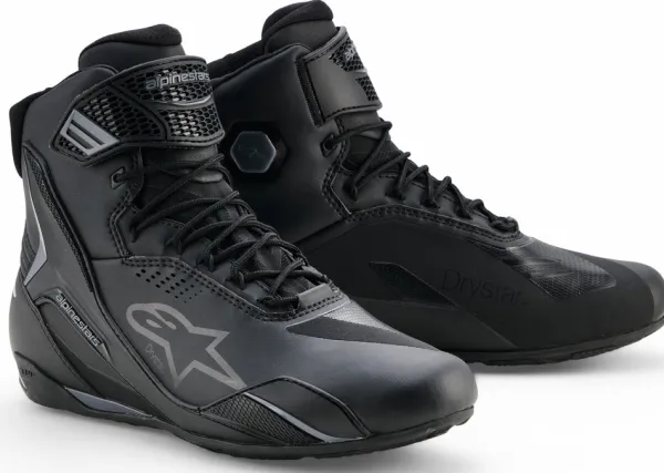 Alpinestars Faster-4 Drystar Shoes Black Cool Gray 105>Heren Heren Motorschoenen