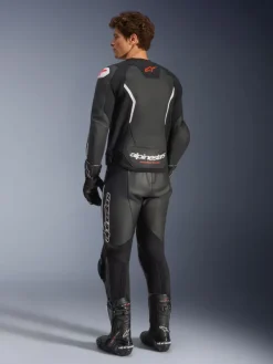 Alpinestars Gp Force V2 Leather Airflow Motorjas Black White 12><noscript><img width=