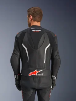 Alpinestars Gp Force V2 Leather Suit 2 Pc Racepak Black/White/Red Fluo> Motorpakken